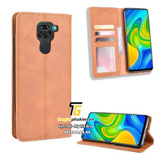 Bao da dạng ví Xiaomi Redmi Note 9 Leahter Luxury
