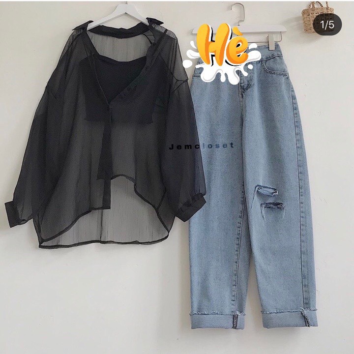 SET BAGGY RÁCH + SET SƠ MI✨