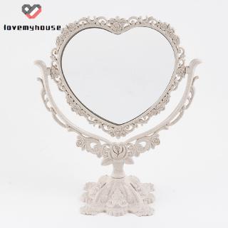 Gương Trang Điểm Để Bàn Xoay Được Hình Bướm Và Hoa Hồng Phong Cách Gothic