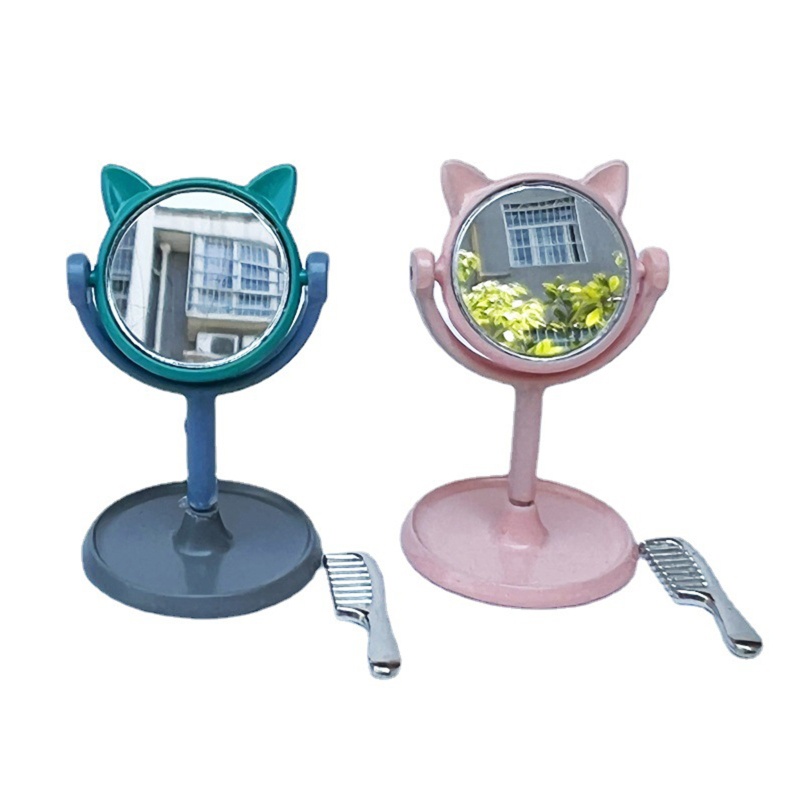 Bộ Lược Và Gương Mini Trang Trí Nhà Búp Bê DIY 1 12