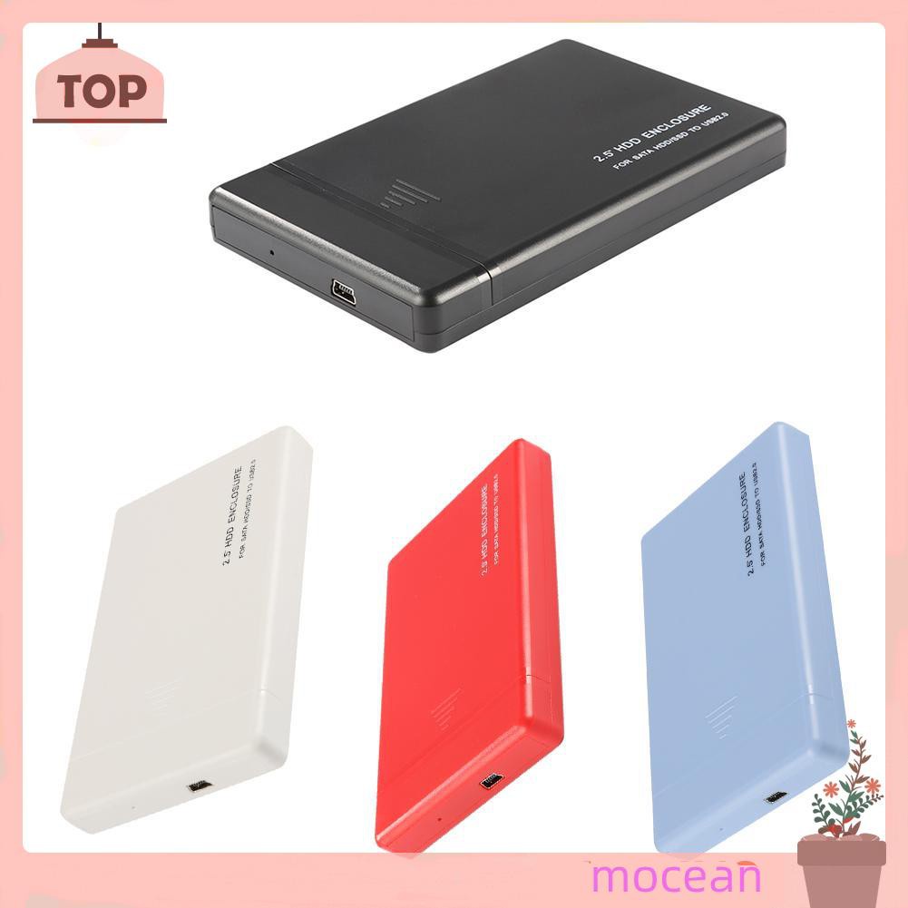 Mocean 2.5 Inch USB2.0 SATA Hard Disk Drive Box External HDD Enclosure Tool Free