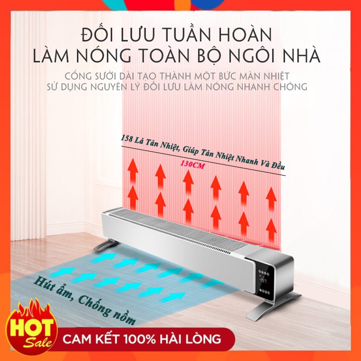 Sưởi Gốm- 158 Lá Tản Nhiệt- Sưởi Phòng Ngủ,Phòng Khách,Hút Ẩm,Chống Nồm,HONA BOSS