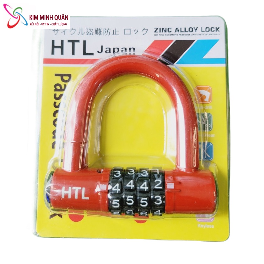 KHóa Số Chữ U HTL Japan 4 Vòng Số