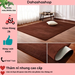 Thảm trải sàn nỉ nhung màu nâu cao cấp, dùng cho phòng khách, phòng ngủ nhiều màu