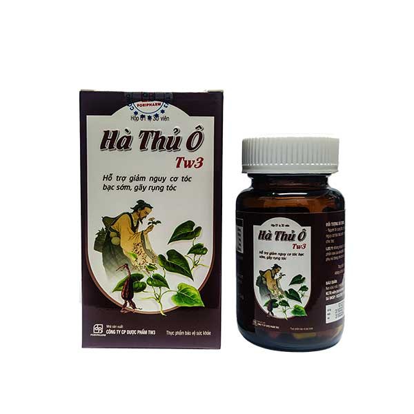 Hà Thủ Ô TW3 - Cải thiện tóc bạc, giảm rụng, kích thích mọc tóc mới