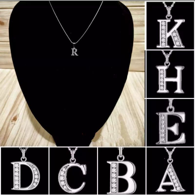 Dây Chuyền Mặt Chữ Cái Từ A Đến Z Bạc Không Phai Màu Dành Cho Nam Và Nữ