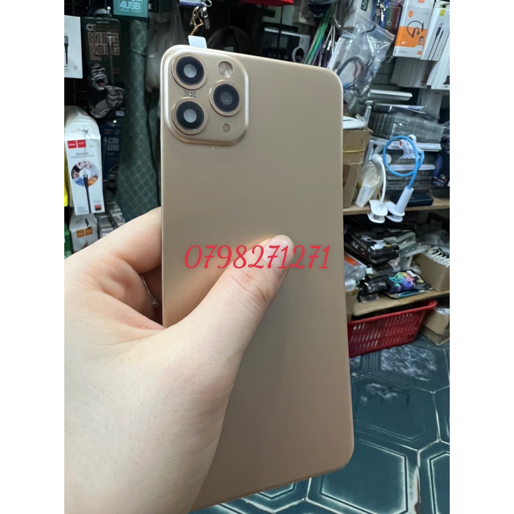 SIÊU ĐẸP , NHƯ MÁY THẬT  Miếng dán lưng + camera độ giả lên 11 iPh X Xs - Xs Max thành iP 11 / 11 Pro / 11 Pro Max