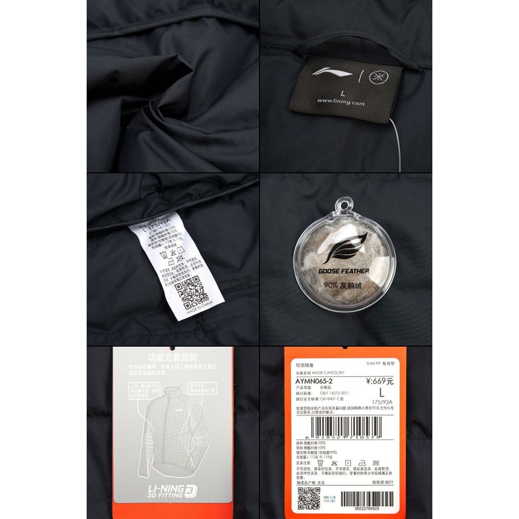 Áo khoác lông vũ Lining AYMN065 | BigBuy360 - bigbuy360.vn