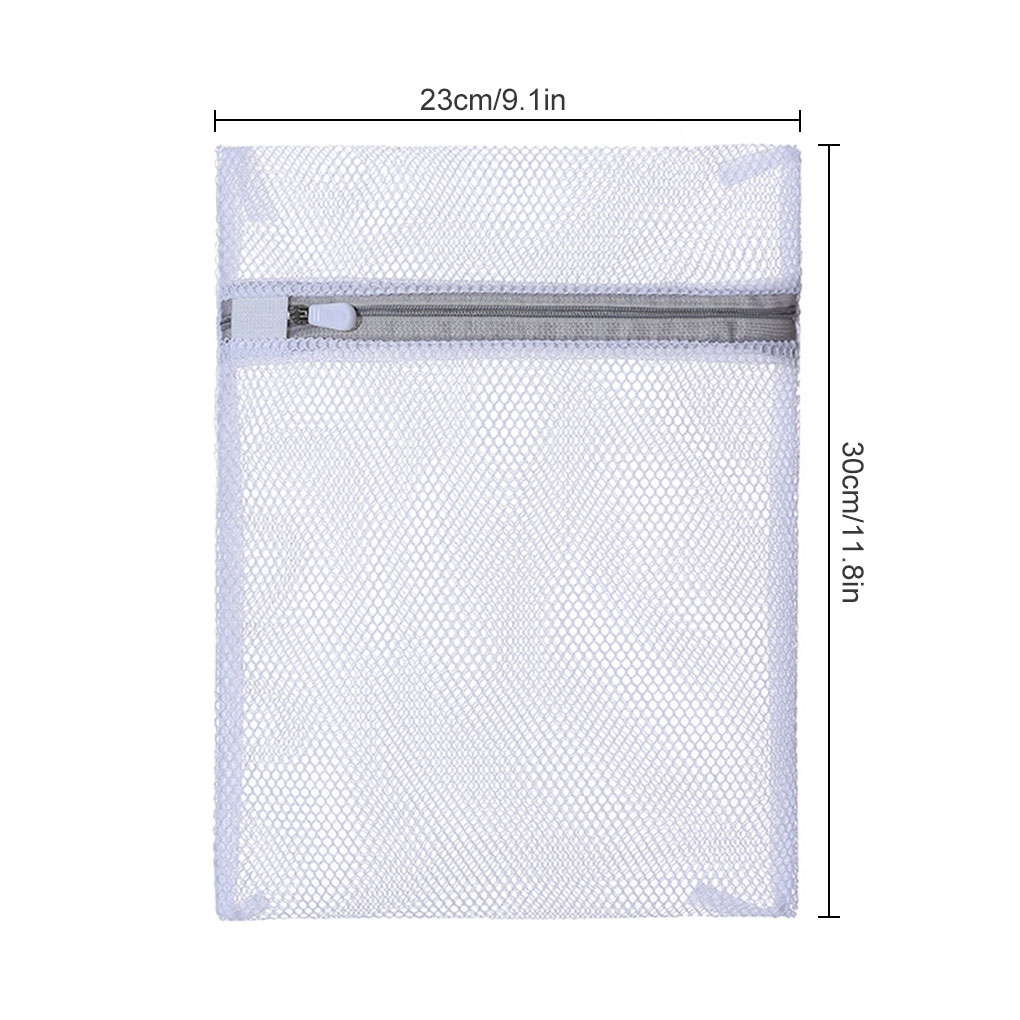 Túi lưới đựng quần áo giặt chất liệu polyester cỡ 23x30cm tiện dụng