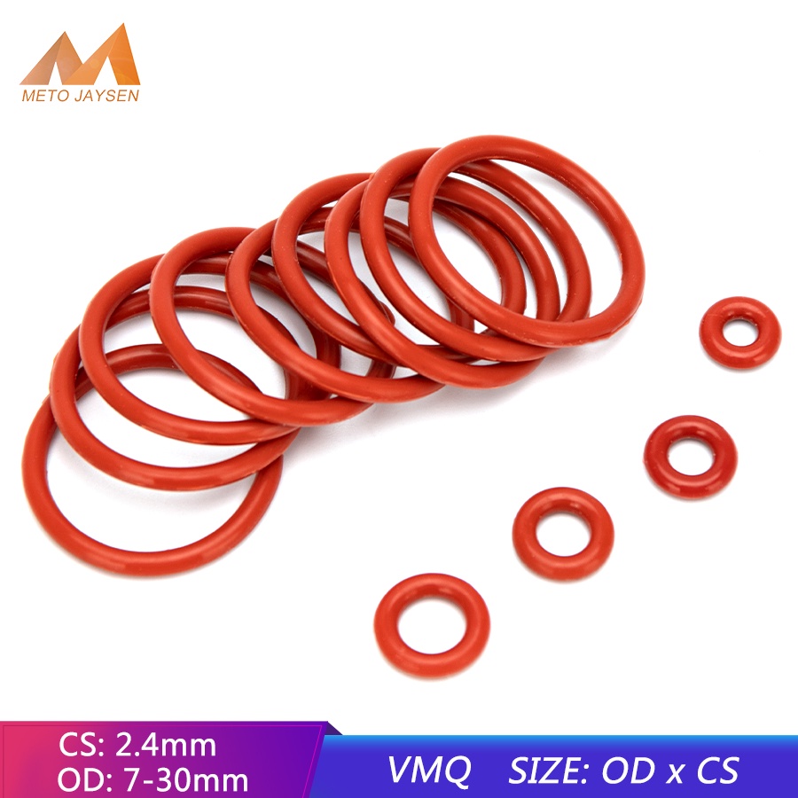 Bộ 20 Vòng Đệm Cao Su Silicone Chữ O 7mm-30mm CS 2.4mm