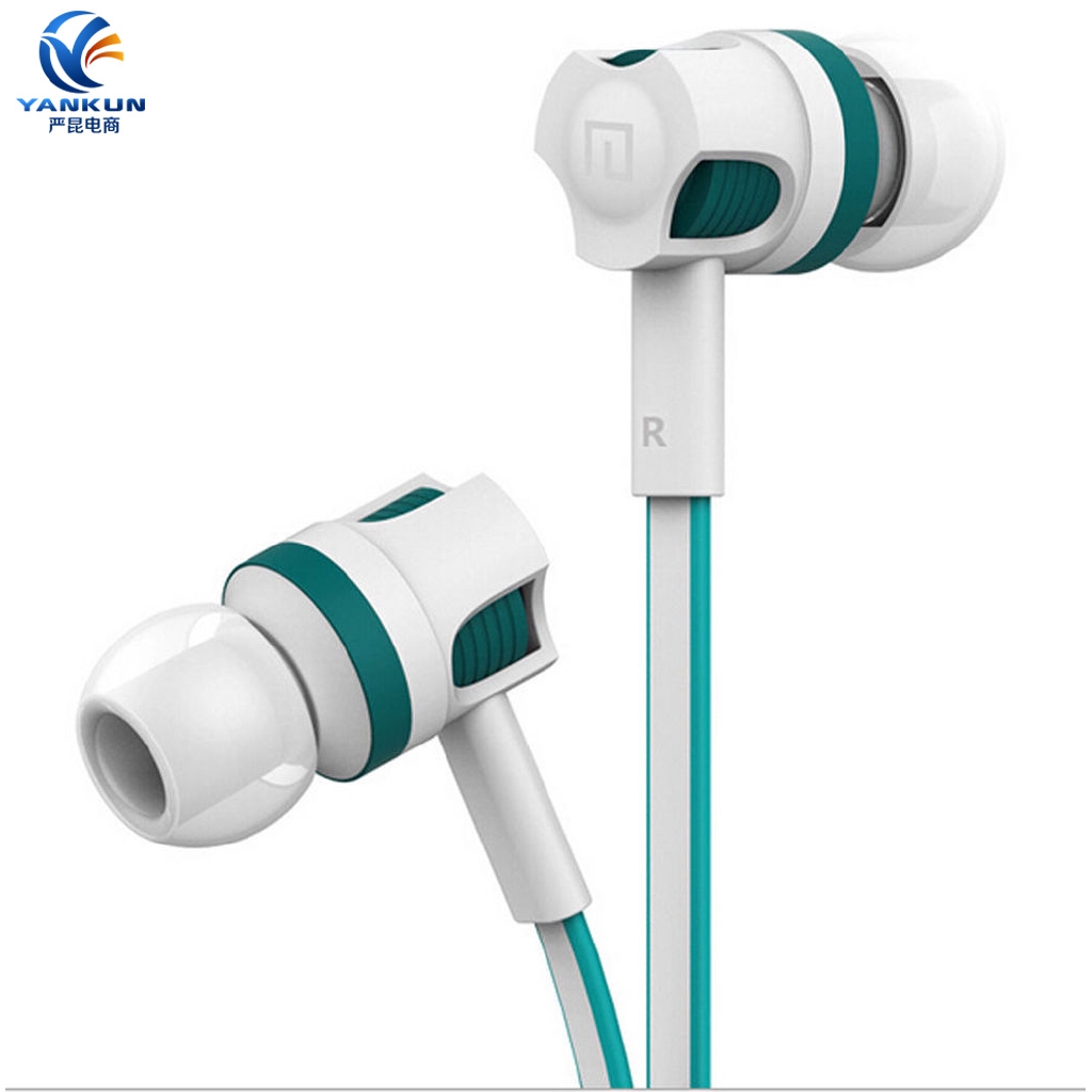 Tai nghe nhét tai có micro với âm thanh trầm giảm tiếng ồn giắc cắm 3.5mm