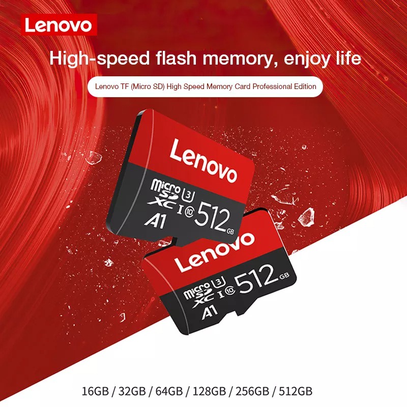 Thẻ nhớ LENOVO micro sd 100Mb/ s 128GB 64GB 32GB SD/ TF Class 32 64 128 GB tốc độ cao