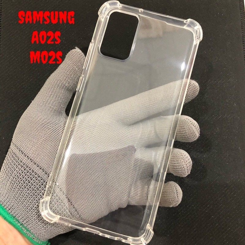 Ốp Lưng Samsung A02/M02/A02S/M02S Dẻo Trong Chống Sốc Có Gù Bảo Vệ 4 Gốc