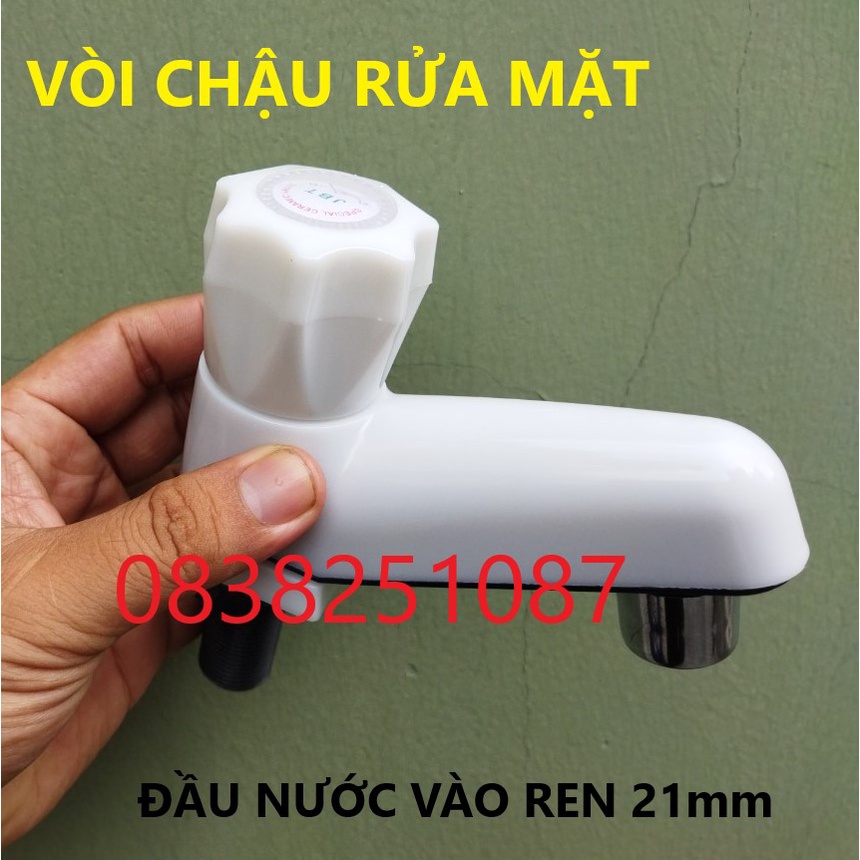 Vòi lavabo nhựa thấp