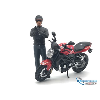 XE MÔ HÌNH MV AGUSTA BRUTALE 1090R 1:12 MAISTO (ĐỎ)