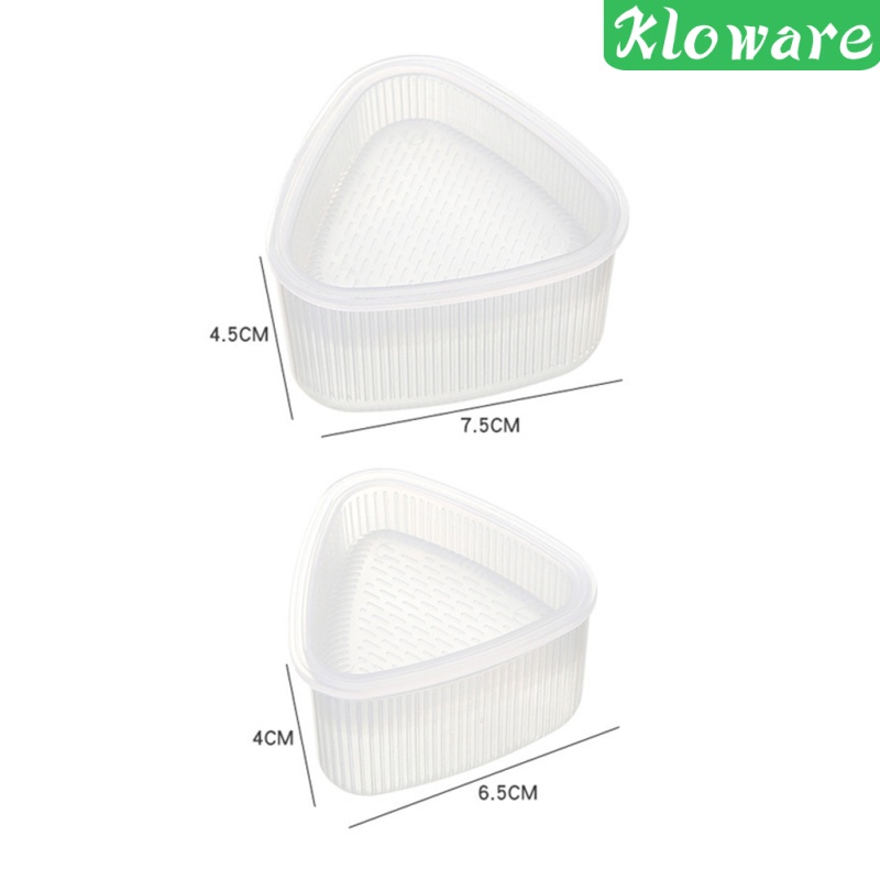 Set 4 Khuôn Làm Cơm Nắm Hình Tam Giác 7.5x4.5cm Phong Cách Nhật Bản DIY