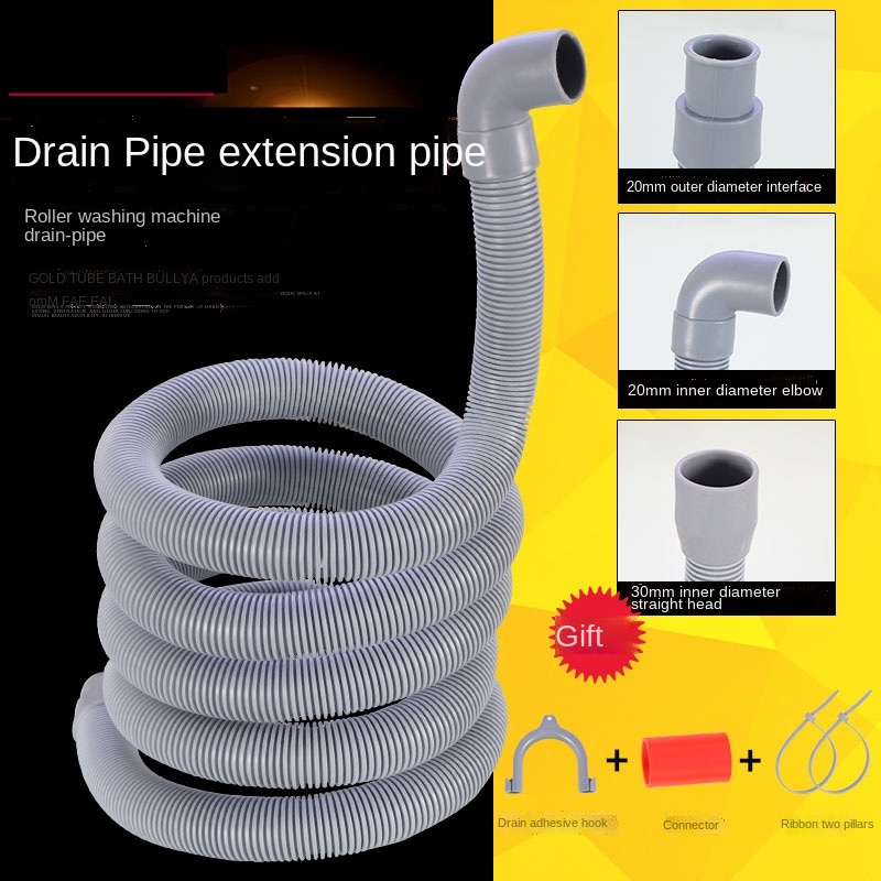 Ống Nối Dài Xả Nước Tự Động 1.5/2/3/4 M Cho Máy Giặt