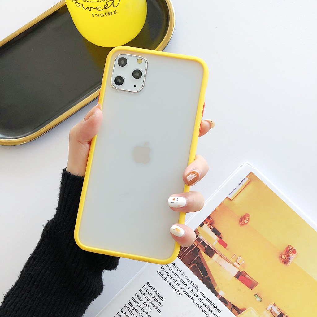 Ốp Lưng Iphone Nhám Mặt Mờ Siêu Dày Viền Màu 6/6s/6plus/6splus/7/8/7plus/8plus/x/xs/xs max/11/11promax - VinCase