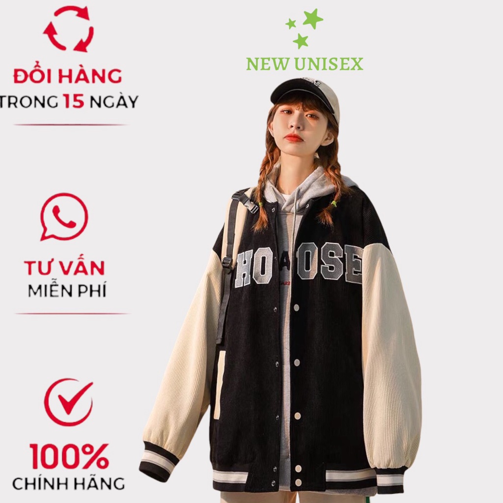 Áo Khoác Nhung Bomber Kiểu Unisex Nam Nữ Thêu Chữ CHOOSE, Chất Liệu Vải Nhung Cao Cấp [NewUnisex]