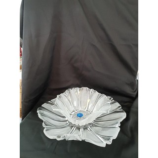 Combo 2 Khay thủy tinh pha lê đựng bánh kẹo, hoa quả