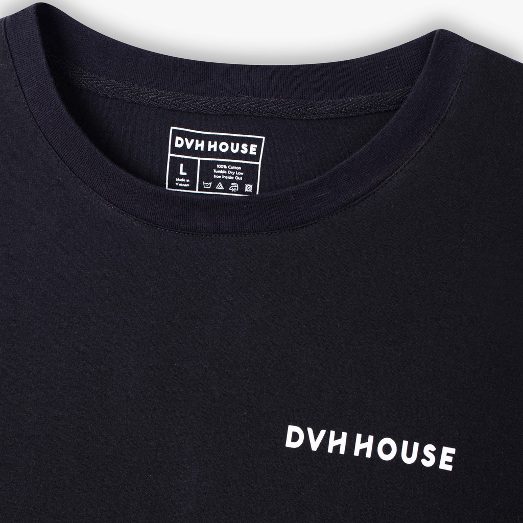 Áo thun cộc tay nam nữ DVH HOUSE - T SHIRT ĐEN TRẮNG by Đoàn Văn Hậu