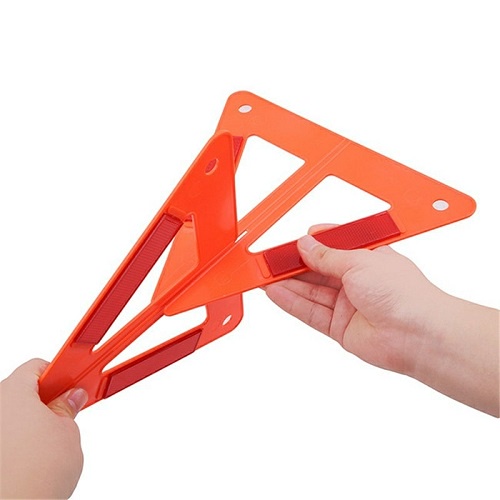 Biển Báo Chất Liệu Nhựa Tam Giác Có Phản Quang Cảnh Báo Dừng Đỗ Khẩn Cấp Trên Đường 26x26x22.5cm