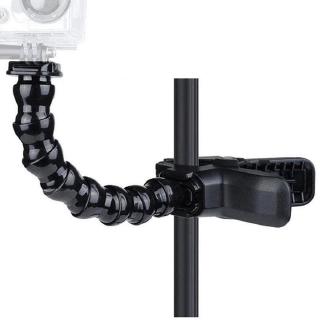 【xy】 Jaws Flex Clamp Mount + 8 Joint Adjustable Goose Neck for Gopro Hero camera