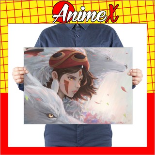Tấm Tranh Poster Anime Mononoke Hime - Công Chúa Sói Mononoke - Princess Mononoke - Áp PhíchDán Tường By AnimeX