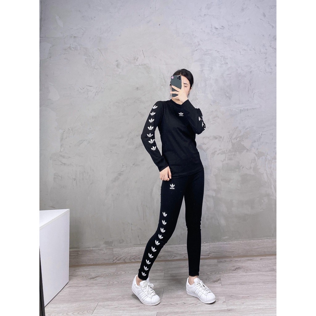 Quần Tập Gym Nữ [Legging] Repeat 3 Lá Hông Cao Cấp [ĐỒ TẬP]