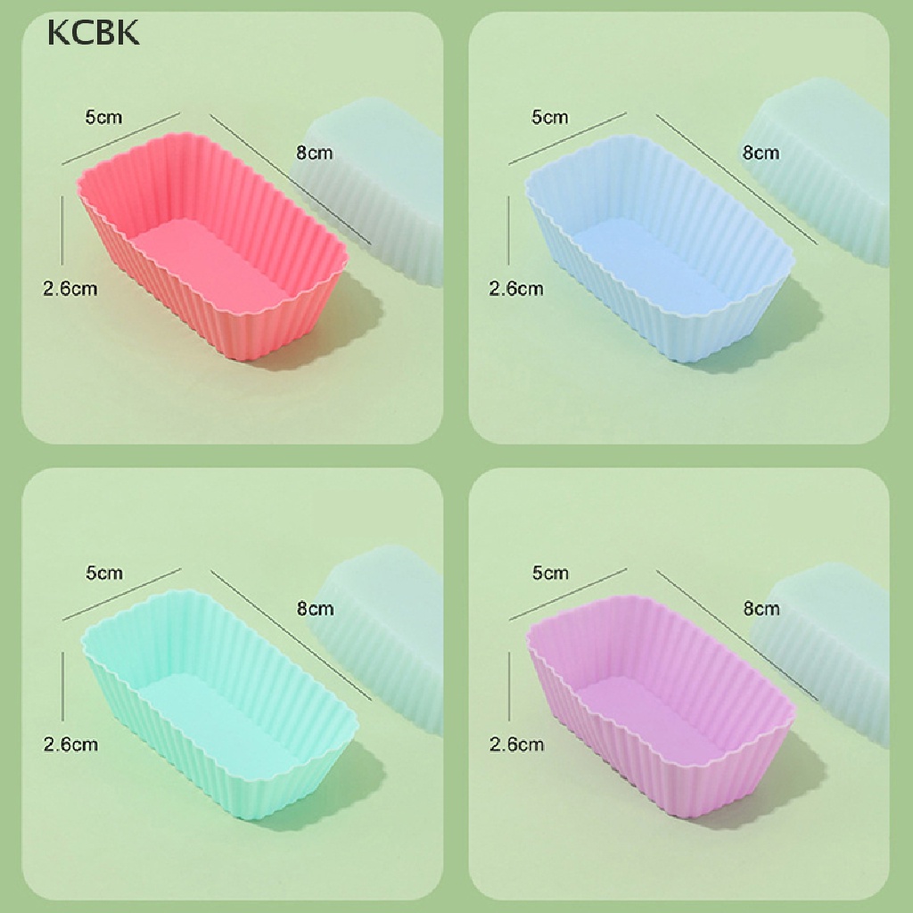 1 / 4 Khuôn Silicone Hình Chữ Nhật Làm Bánh Có Thể Tái Sử Dụng