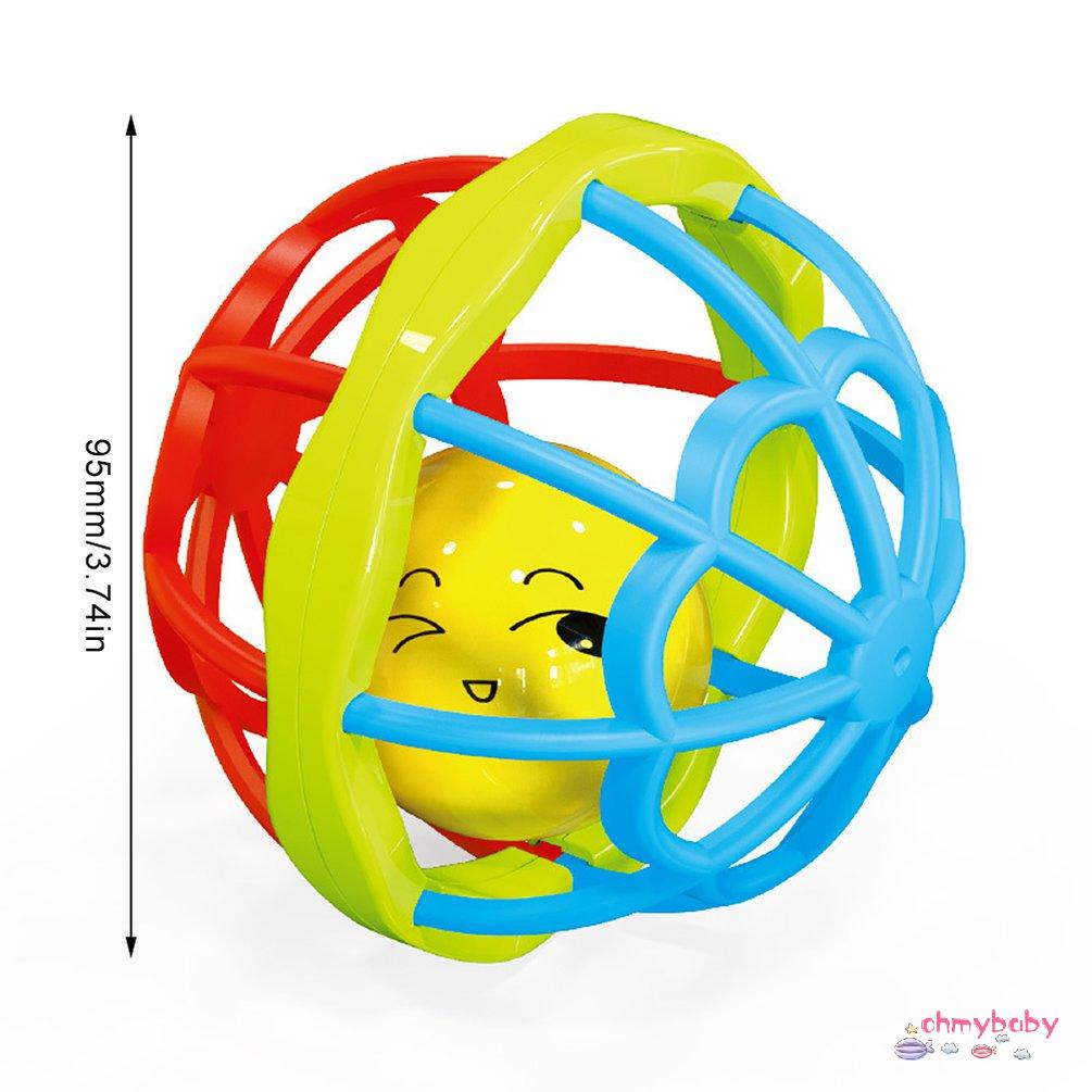 【OMB】 Baby Hand Catching Ball 0-3 Years Old Soft Rubber Fitness Ball Rattle Toy
