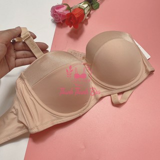 Áo lót nữ, áo ngực cup ngang Thái Lan BeeNa 2253 vải thông hơi có gọng quả cup B size 34 đến 44