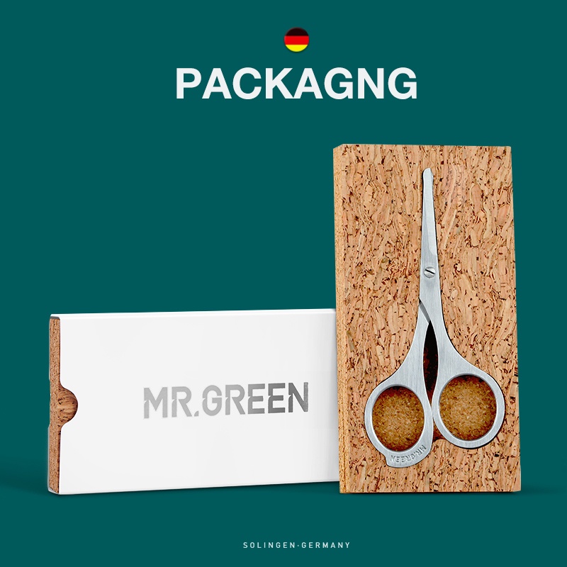 Kéo Cắt Tỉa Lông Mũi Bằng Thép Không Gỉ Với Đầu Tròn Tiện Lợi Mr.Ggreen