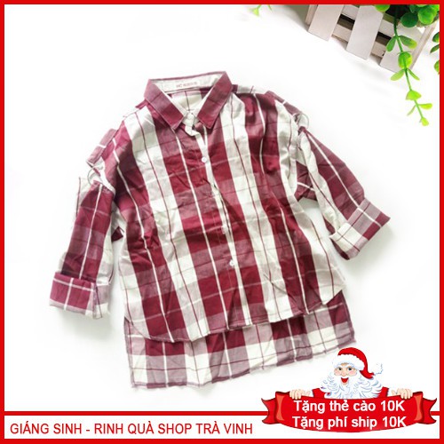 Áo sơ mi nữ sọc ca rô
