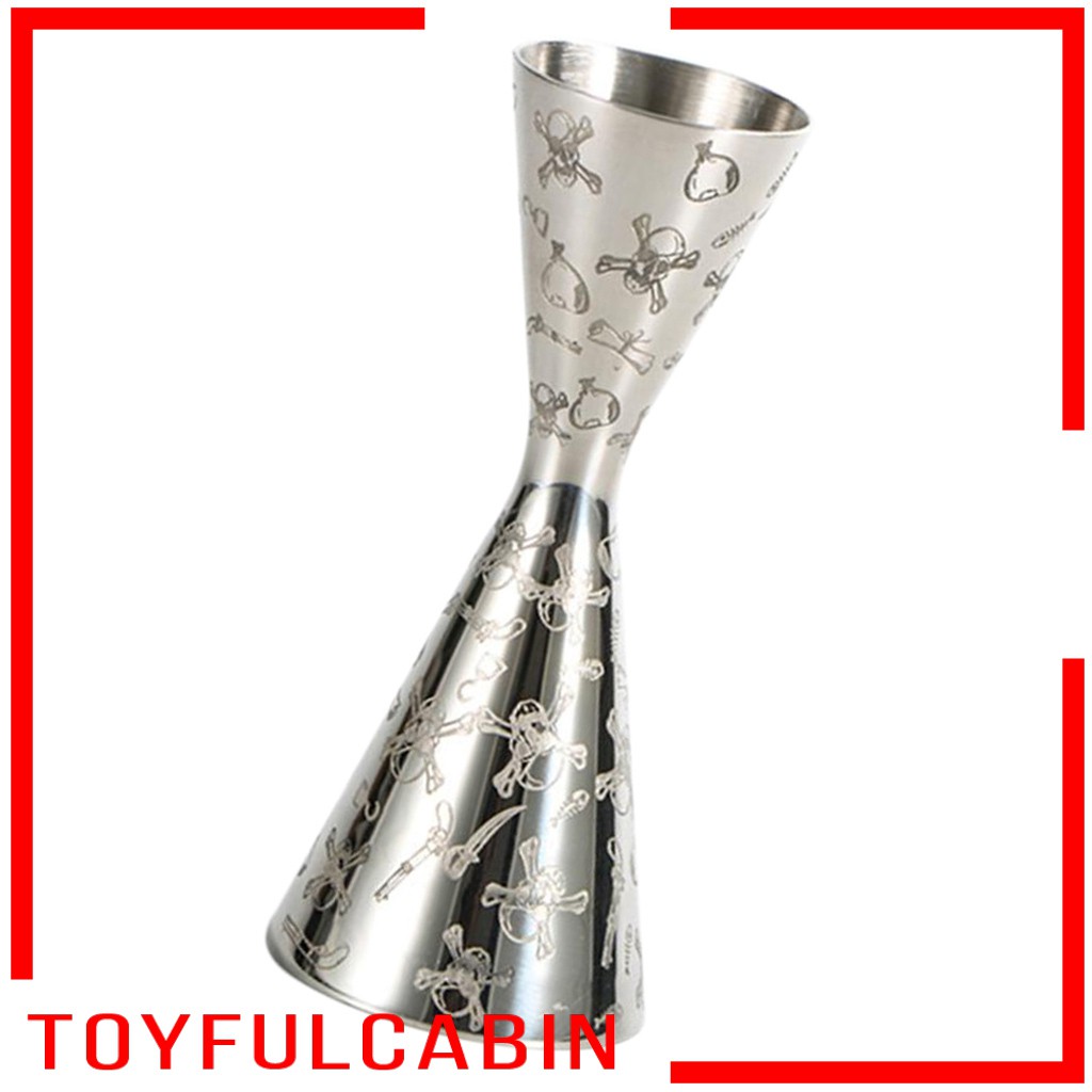 Cocktail Jigger Bartender Tool Measuring Cup Stainless 30/60ml Barware