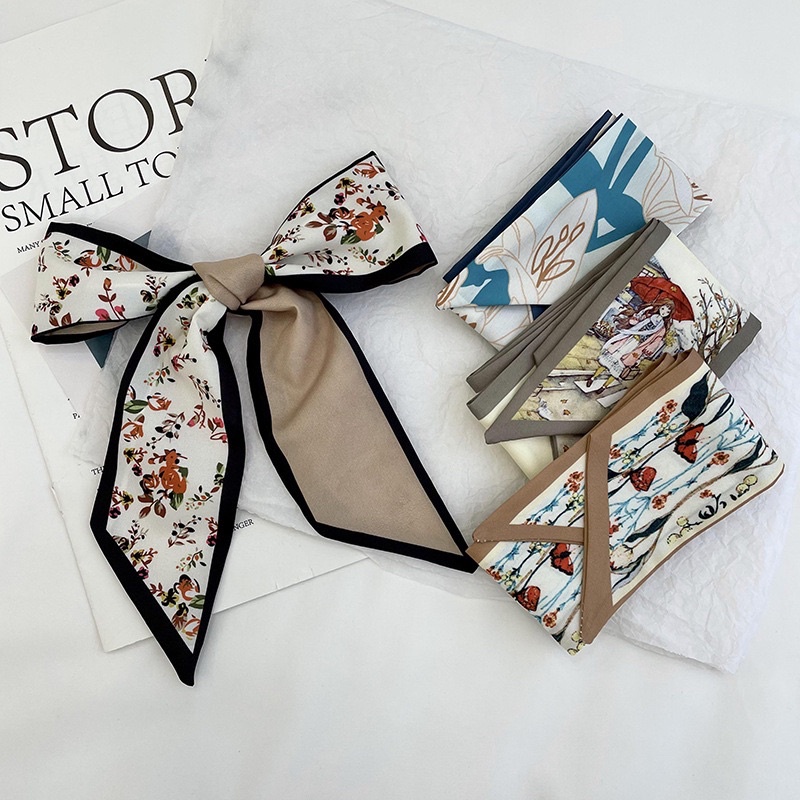 Khăn cột tóc khăn quấn túi polyester size 6x95cm