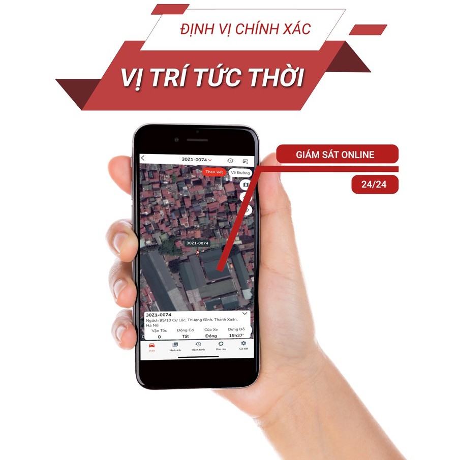 Định vị xe máy, ô tô A05 chuyên giám sát, chống trộm (Miễn phí App năm đầu tiên) - Sim Data 4G, App vĩnh viễn