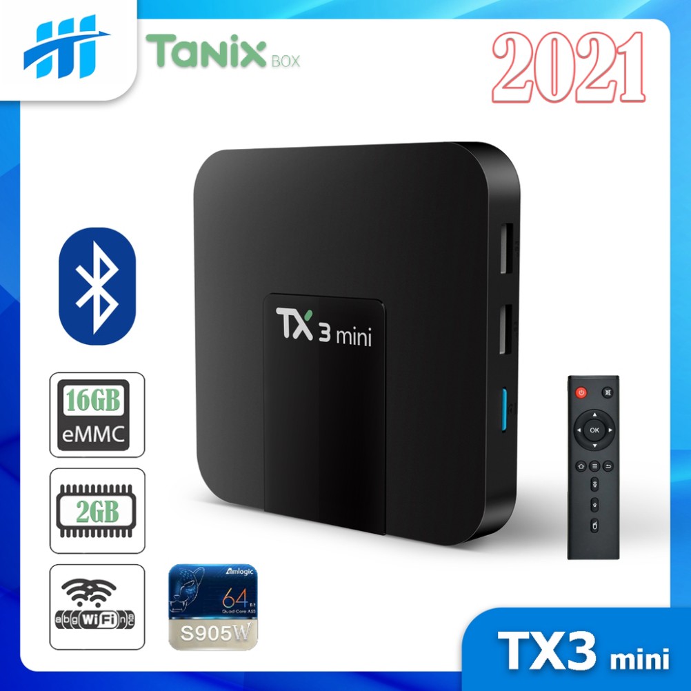 GIÁ CHƯA TUNG CÓ Android Tivi Box TX3 mini - 2G Ram và 16G bộ nhớ, Bluetooth, AndroidTV 9 - Phiên bản 2021 GIÁ CHƯA TUNG