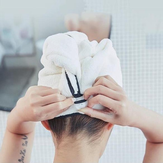 Khăn Ủ Tóc Cotton Siêu Mềm Siêu Thấm Hút Giúp Tóc Khô Tóc Nhanh [Thanh Mai Shop]