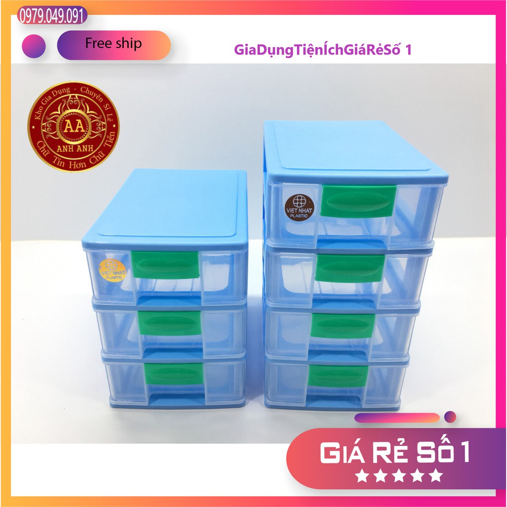 TỦ NHỰA VIỆT NHIỆT 3 TẦNG, 4 TẦNG MINI Siêu Rẻ.