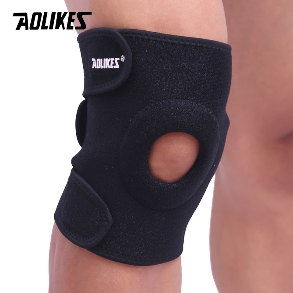 Đai đeo đầu gối Aolikes thiết kế co giãn thoáng khí chống trượt thoải mái cho cả nam và nữ