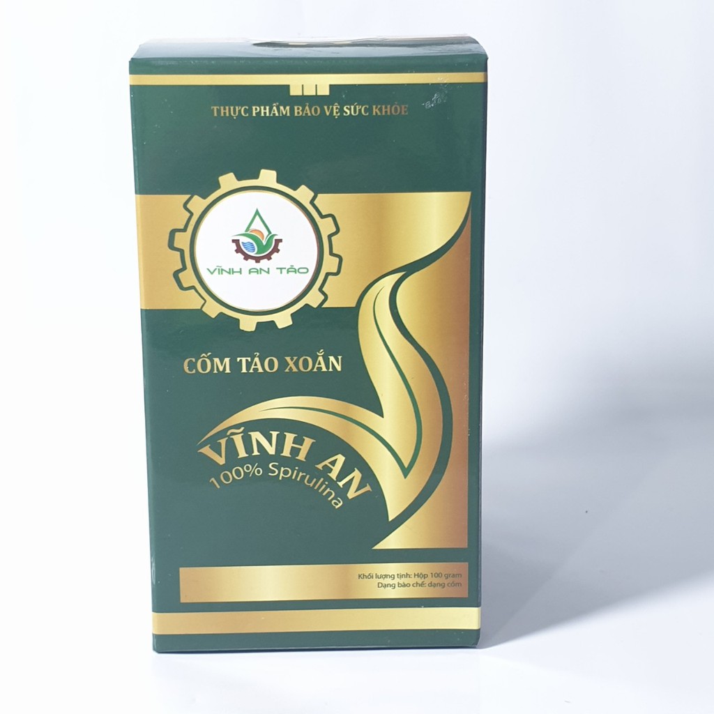 Vi tảo xoắn - cốm tảo xoắn Vĩnh An hộp 100 gram đẹp da dùng trong spa