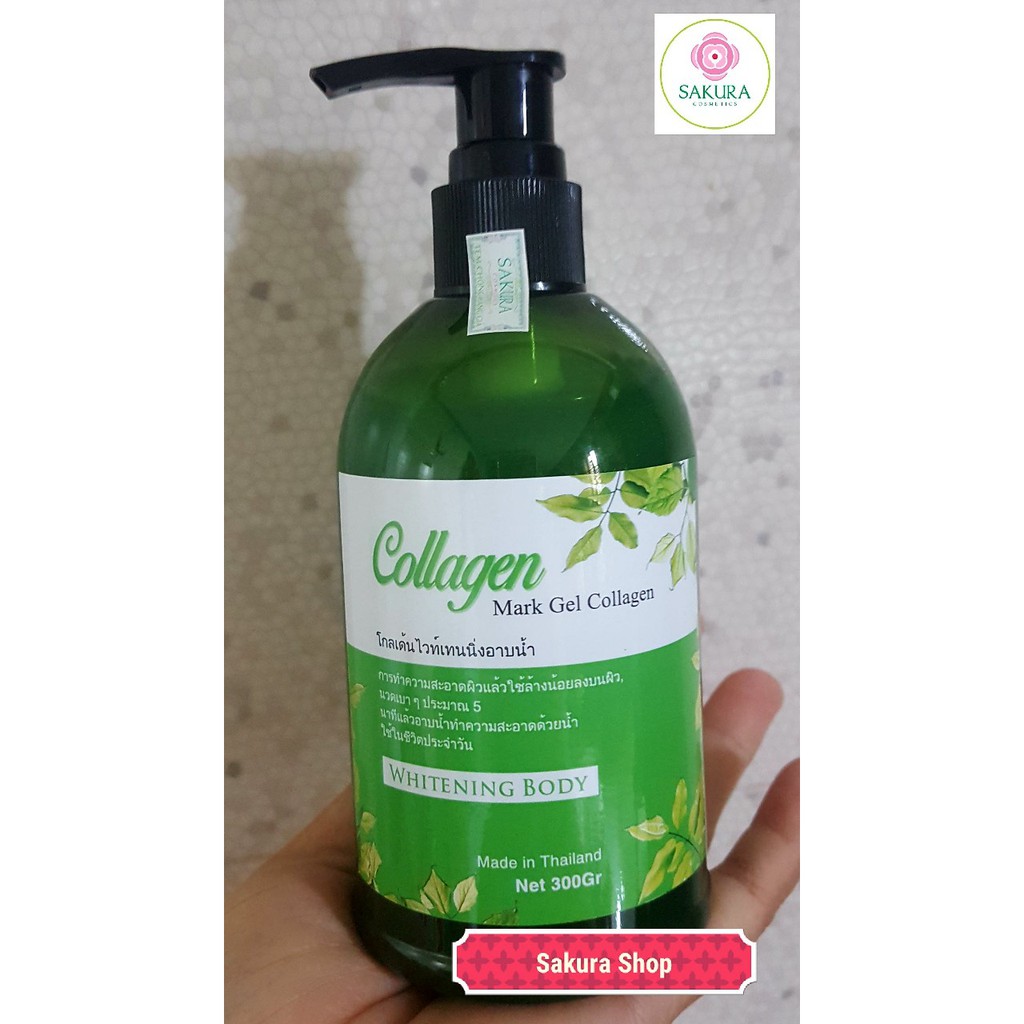 Gel Tắm Dưỡng Trắng Da Collagen Tinh Chất Trà Xanh | BigBuy360 - bigbuy360.vn