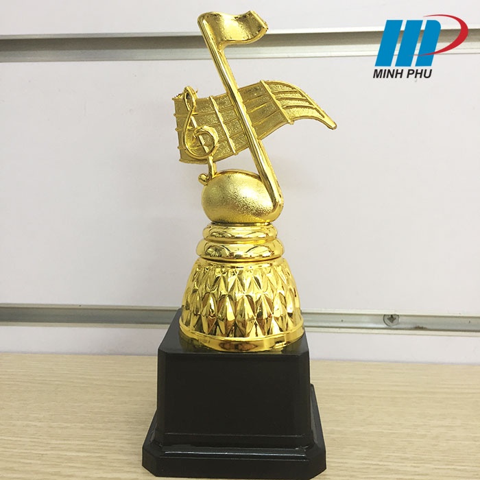 [Free thiết kế - in ấn logo] Cúp lưu niệm giá rẻ nốt nhạc