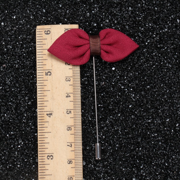 Ghim nơ cài áo nam chất vải dầy dặn GC87