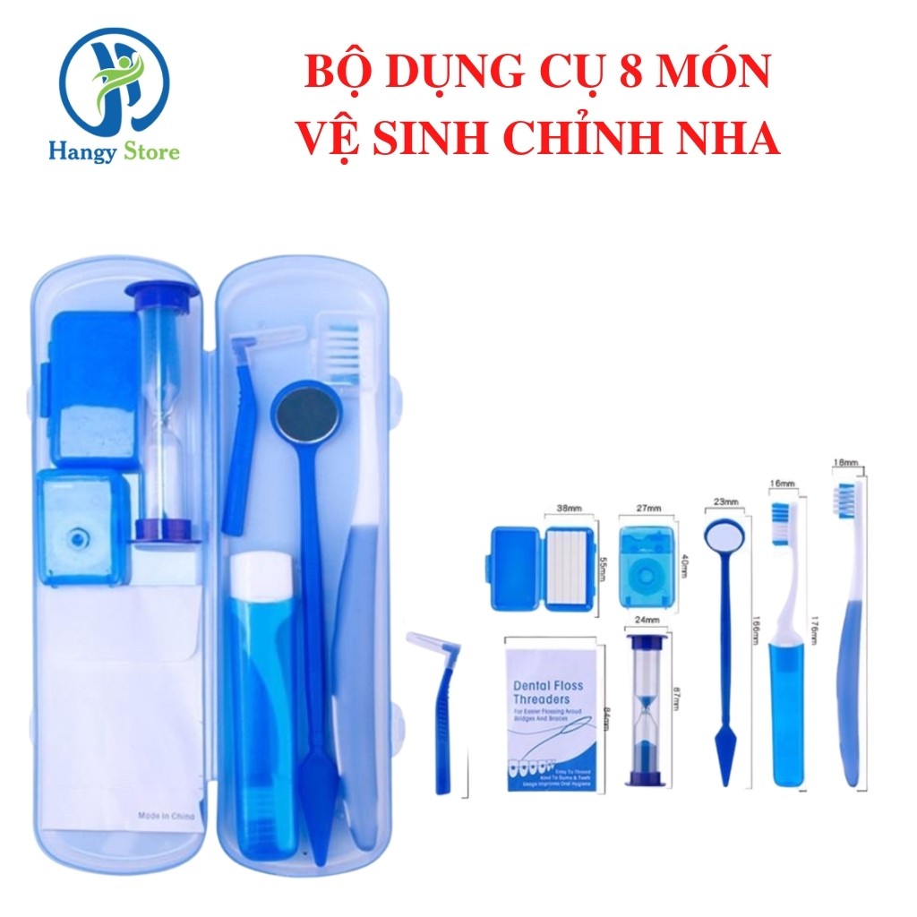 Bộ dụng cụ vệ sinh răng miệng 8 món