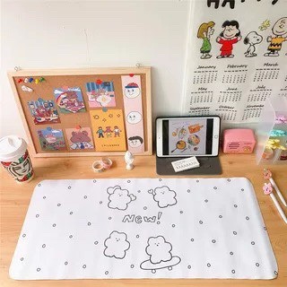 Lót chuột cỡ lớn 67x30cm đa họa tiết siêu dễ thương, giúp thao tác chuột dễ dàng, chống trơn trượt