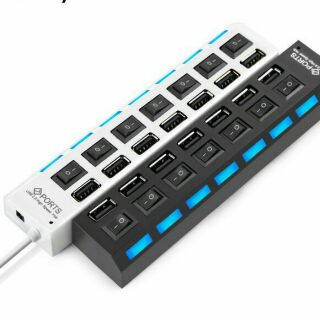 Hub chia usb 7 cổng có công tắc led