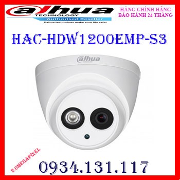 CAMERA DAHUA HAC-HDW1200EMP-S3 2.0MP