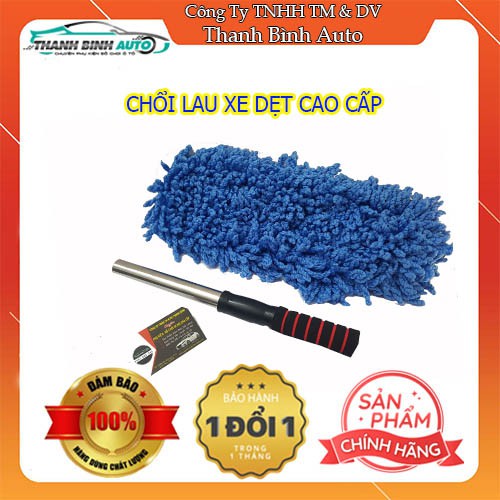 Cây lau xe hơi DẸT loại đẹp có thể thu gọn kéo dài cán lau đựng trong túi nhựa đỏ - Phụ Kiện Ô Tô Giá Sỉ